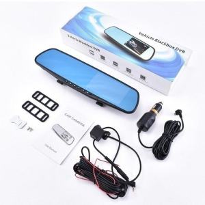 กล้องติดรถยนต์ ราคาส่งแท้ 4.3 นิ้ว FULL HD หน้าจอ มิเจอร์แสดงผล มินูฐ สมุด