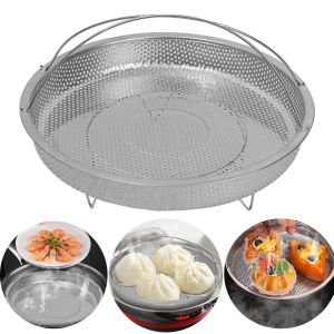 Stainless Steel Food Steamer Basket With Handle Fine Mesh Steaming Rack Pressure Cooker Steamer Basket Fruit And Vegetable Cleaning Drain Basket Cooking Utensils