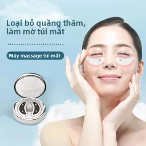 Máy Massage Mắt Bằng Ánh Sáng Đỏ LED Vi Dòng EMS Với Miếng Dán Gel Trị Nếp Nhăn Giảm Quầng Thâm Thiết Bị Làm Đẹp Mắt