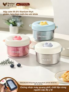 Snainy | Hộp Cơm Cách Nhiệt Có Thể Sử Dụng Lò Vi Sóng Titanium