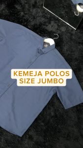 SUWALL Kemeja Polos Lengan Pendek Oversize Pria Size 2XL Sampai 8XL SWL021
