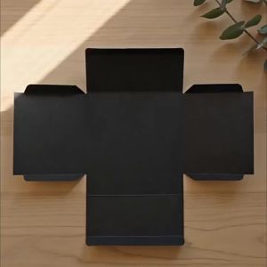 OUHOE | 【D】10Pcs Rectangle Kraft Paper Gift Boxes Open Window Food Grade Containers for Cake Candy Wedding Favor Jewelry Storage Party