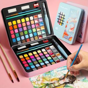Color Pure Color Watercolor Painting Set Portable Painting Beginner PaintingArt SuppliesSchool Supplies