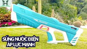 Súng nước điện súng nước cơ học Súng nước điện tự hút nước súng phát quang súng dùng Pin sạc quà tặng sinh nhật.