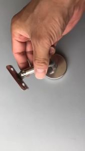 60mm Fleksibel Stair Handrail Bracket Penyangga Pegangan Tangga Bracket Handrail Stainless Bracket Tangga Konektor Hand Railing