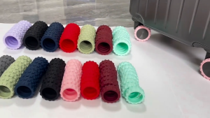 8pcs High Quality Thickening Noise Reduction Silicone Suitcase Luggage Wheel Cover Protector Luggage Small Replacement Shock