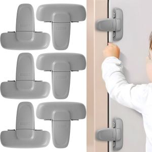 5pcs T-shaped Child Anti Open Fridge Door Locks / Multifunctional Home Safety Cabinet Buckle for Kids Protect / T-Type Sealing Buckle Refrigerator Catch / Refrigerator Door Fixing Buckle Sealing Buckle