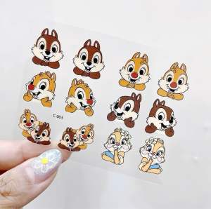 Sticker 5D mẫu mới dán móng chân cái ( hình to ) làm nail - Màu sắc đẹp rõ nét không dễ bong tróc cho thợ nail