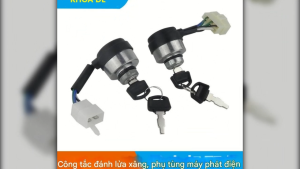Khóa đề khởi động Công tắc tắt mở máy phát điện 3kw 5kw 8kw động cơ xăng GX200 GX390