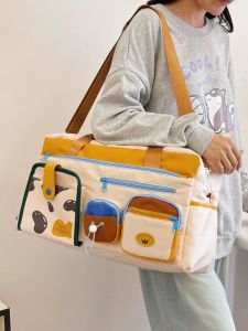 Large Capacity Colored Crossbody Hangable Travel Bag