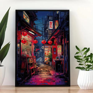 500/1000/1200/2000PCS Jigsaw Puzzle Beautiful Tokyo Night Street Scene For Adults Perfect For Quiet Evening Activity