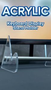 Fantasy Keyboard Stand 1tier 2Tier Mechanical Acrylic Display Stand transparent and Black Acrylic Holder Stand for Gaming Keyboards