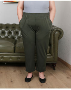 100.00kg plus Size Oversized Pants Middle-Aged and Elderly Womens Clothing Fat Mom Extra Large Grandma Summer Stretch Casual Pants