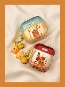 เคสป้องกัน AirPods รุ่นใหม่พร้อมนาฬิกาตั้งแต่งเวลา ลายการ์ตูนน่ารัก ทนทาน เหมาะกับ Apple pro ไร้สาย Bluetooth AirPods 3 4 5