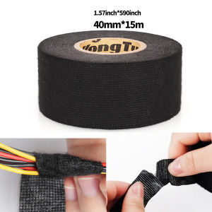 15 Meter Flame Retardant Tape Heat-resistant Adhesive Cloth Tape For Car Cable Harness Wiring Loom Protection