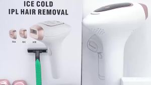 Máy Triệt Lông IPL Làm Mát Bằng Đá Không Đau Điều Trị Mặt Và Toàn Thân Tích Hợp Chức Năng Trẻ Hóa Da Và Chăm Sóc Mụn