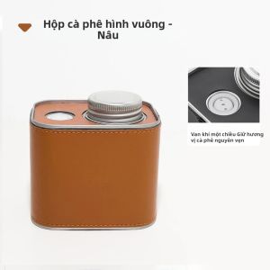 Hộp Đựng Cà Phê Kín Khí Chất Liệu Sắt Mạ Thiếc Đạt Chuẩn Thực Phẩm Dùng Cho Cắm Trại Ngoài Trời Thiết Kế Cổ Điển Giữ Tươi Ngon.