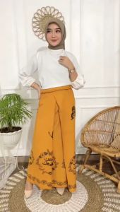 Sarung Batik Rayon Print | Motif Mbak Santri Manjadda Wajada | Seragam Warna Soft