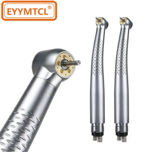 EYYMDCL | Dental 5 LED Light High Speed Handpiece Shadowless E-Generator Rotation Ceramic Bearing Rotor Push Button Dentistry Air Turbine