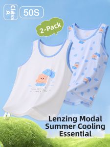 Anbeton | Summer New Cartoon Printed Childrens Vest for Home Wear
