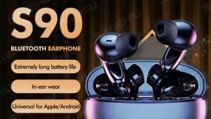 SKYSHIU S90 TWS Mini Bluetooth Earbuds Wireless Earphone V5.3 Stereo Headset Build-in MIC earphones