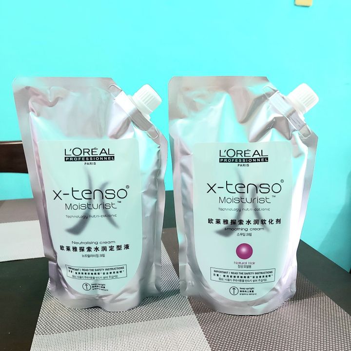 Loreal X-tenso Moisturist Hair Rebonding Cream Set (FOR NATURAL