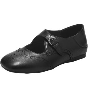 Agsdon | Fall Comfort Square Toe Ballet Style Mary Jane Flats Low Heel
