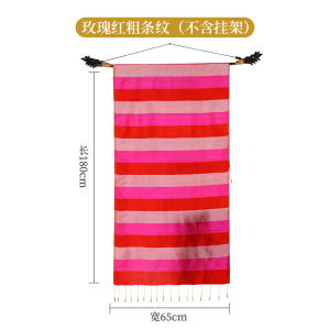 ผ้าแขวนตกแต่งผนังผ้าคาดโต๊ะเอเชียตะวันออกเฉียงใต้ประเทศไทยธงแขวนร้านนวดสปาไทยย้อนยุคผ้าแขวน