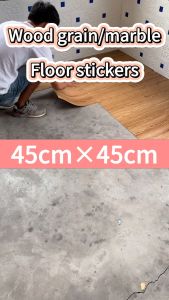 [New upgrade] 45cm*45cm Vinyl Flooring Waterproof Self Adhesive Home Thickening wear-resistant wood-grain Floor Sticker imitation tile floor renovation transformation PVC vinyl floor marble tile sticker