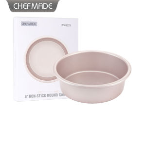 Champagne Gold Non-Stick 6-Inch round Cheese Mold Baking Cake Bread Kitchen Utensils Home Use Study Chef WK9031