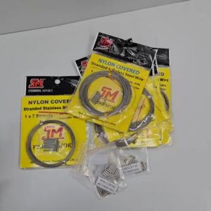 Dây Cáp Câu Cá Chim TM Bọc Lụa Vỉ 10m 10 Ống Dùng Câu Cá Răng Nhọn Sắc Bén