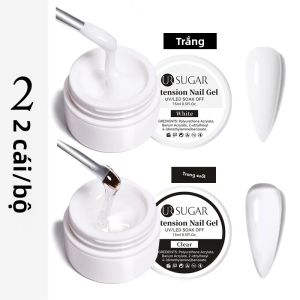 Bộ Gel Dán Móng Tay UR SUGAR 2 Hộp/Bộ 15ml Trong Suốt & Hồng Dùng Tự Làm Dễ Tẩy Làm Móng UV Trang Trí Móng Tay