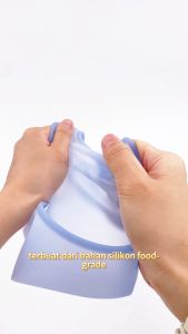 HIPPOLAND Ultra Thin Silicone Feeding Bib for Baby Toddler Kids Children Utensils / Celemek Silikon Anak Bayi Balita Super Ringan 474