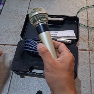 G07 Mic Kabel Microphone Sing Golden Song Cable Karaoke Vocal Audio Sound Mik Pengeras Suara Pro Profesional Vokal Mikrophone Dynamic Aux Asli - Bahan Metal (GARANSI UANG KEMBALI)