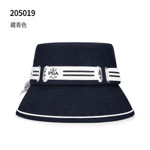 New PGA Golf Hat Womens Fisherman Cap Sun Protection Inner Sweat Absorbent Band Butterfly Knot Tie Spring Summer 2023
