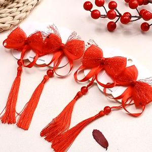 💎Dita_shop💎  กิ๊บติดผมสไตล์จีน กิ๊บสีแดง สำหรับเด็กผู้หญิง เทศกาลตรุษจีน พร้อมส่ง