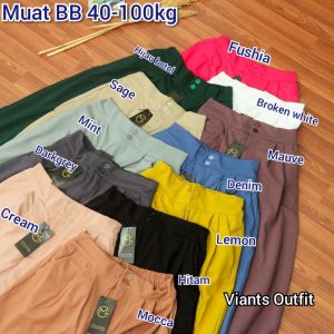 Jennie Knit Pants - Celana Kulot Highwaist Knit Kancing 2 Celana Knit Wanita Celana Kulot Wanita