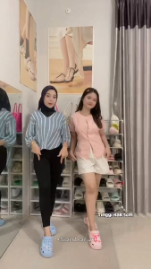 Sandal Wanita Korean Style Sandal Slop Sandal Wanita Branded Original Sandal Baim Wanita Sandal Lucu Women‘s Clog Size 36-40