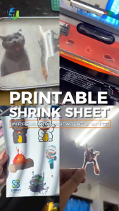 LTT Eco-Friendly Printable Shrink Papers A4 - Heat Activated DIY Art Sheets 20PCS White/Transparent