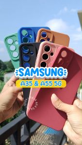 Soft Case For S4MSUNG A35 A55 5G Cover Casing Silicon Karet Pelindung HP Terbaru 2024