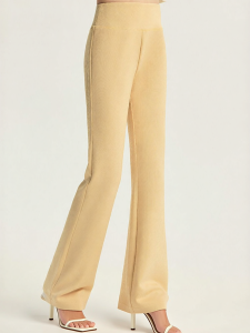 JOLLY BEAN | Spring New Girls Bell Bottoms Sporty Slim Air Layer Ribbed Pants