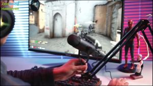 Haomuren ไมโครโฟน USB แบบคอนเดนเซอร์สำหรับพอดแคสต์พร้อมบูม ชุดไมโครโฟนสำหรับเล่นเกม ไมโครโฟนซูเปอร์คาร์ดิออยด์พร้อมปุ่มปิดเสียง ปุ่มปรับระดับเสียงเอคโค