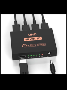 HD 4 ports HDMI Splitter 1X2 1X4 HDMI 1 In 2 4 Out HDMI Video Hub Repeater Amplifier For PS5 PS4 Laptop Monitor PC TV
