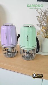 Samono Mini Chopper Kaca 8 Mata Pisau | Blender MPASI Bayi Multifungsi Bumbu Daging Buah SW-C150S