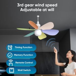 Lampu + Kipas 2 iN 1 Langit Langit Plafon Dengan Remote Control