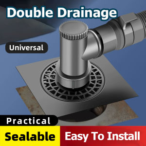 304 Stainless Steel Washing Machine Water Floor Drain 15cm Square Anti Insect Smell Seal Trap Antifouling Drain Connector