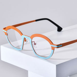 FONEX Pure Titanium Glasses Frame Women 2025 New Fashion Brand Design Myopia Optical Eyeglasses Men Retro Vintage Round Japanese Prescription Eyewear 85828