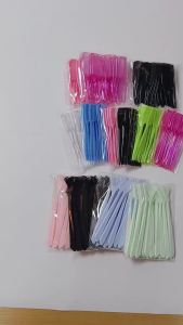 25pcs Micro Comb For Eyelash Extension Mini Eyebrow Combs Makeup Brushes Doll Mascara Wands Eye Lash Micro Brush Beauty Tool
