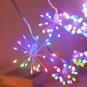 USB LED String Lights Outdoor Firework Fairy Lights 8 Modes Lighting Copper Wire LED Light for Camping Christmas Tree Decor Lamp