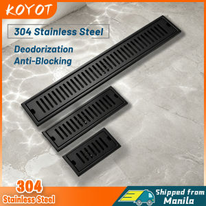 KOYOT Matte Black 304 Stainless Steel 4-24 Inches Floor Drain Strainer Drainer Thickening Anti Odor